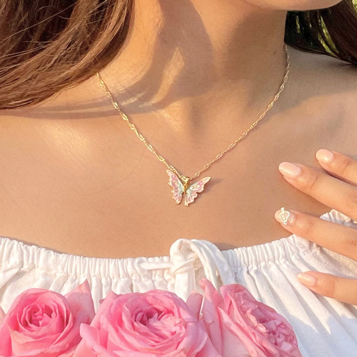 18K Gold Plated Butterfly Necklace