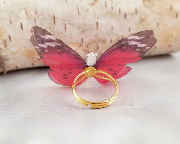 Soft Organza Butterfly Ring