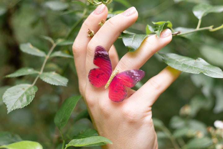 Soft Organza Butterfly Ring